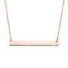 Bar Necklace with Engraving sold by MSBLUE Jewelry