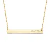 Bar Necklace with Engraving sold by MSBLUE Jewelry