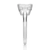 Double Prong Emerald-Cut Engagement Ring with Tapered Baguette Stones sold by MSBLUE Jewelry