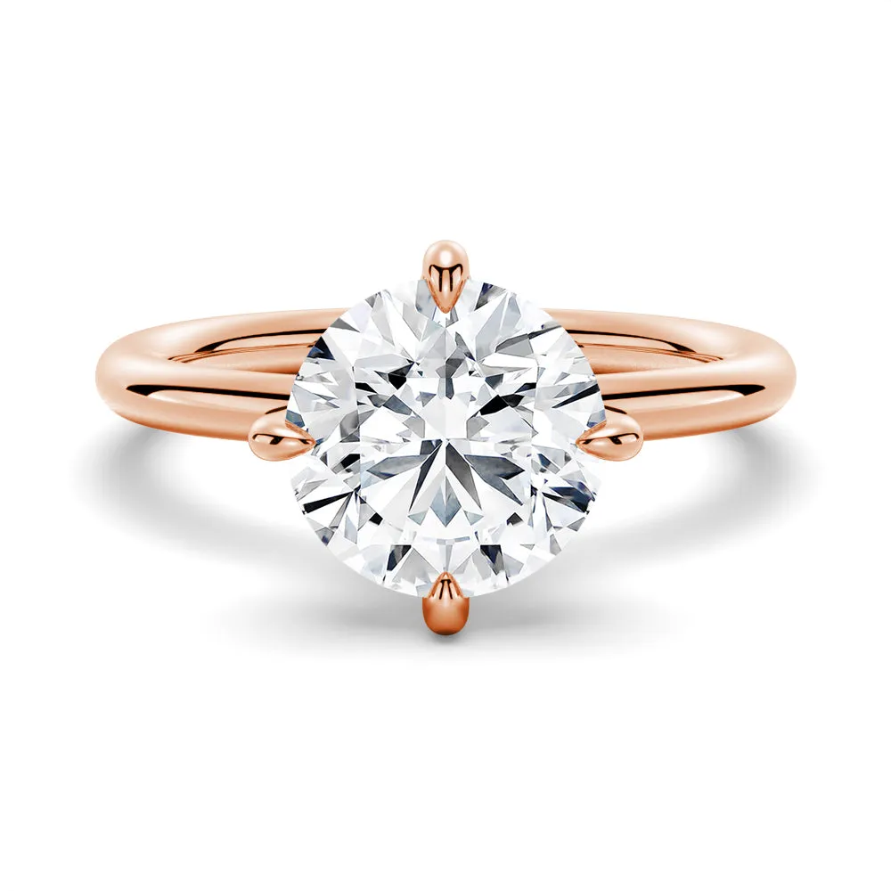 Four-Prong Solitaire Moissanite Engagement Ring sold by MSBLUE Jewelry product image thumbnail 3