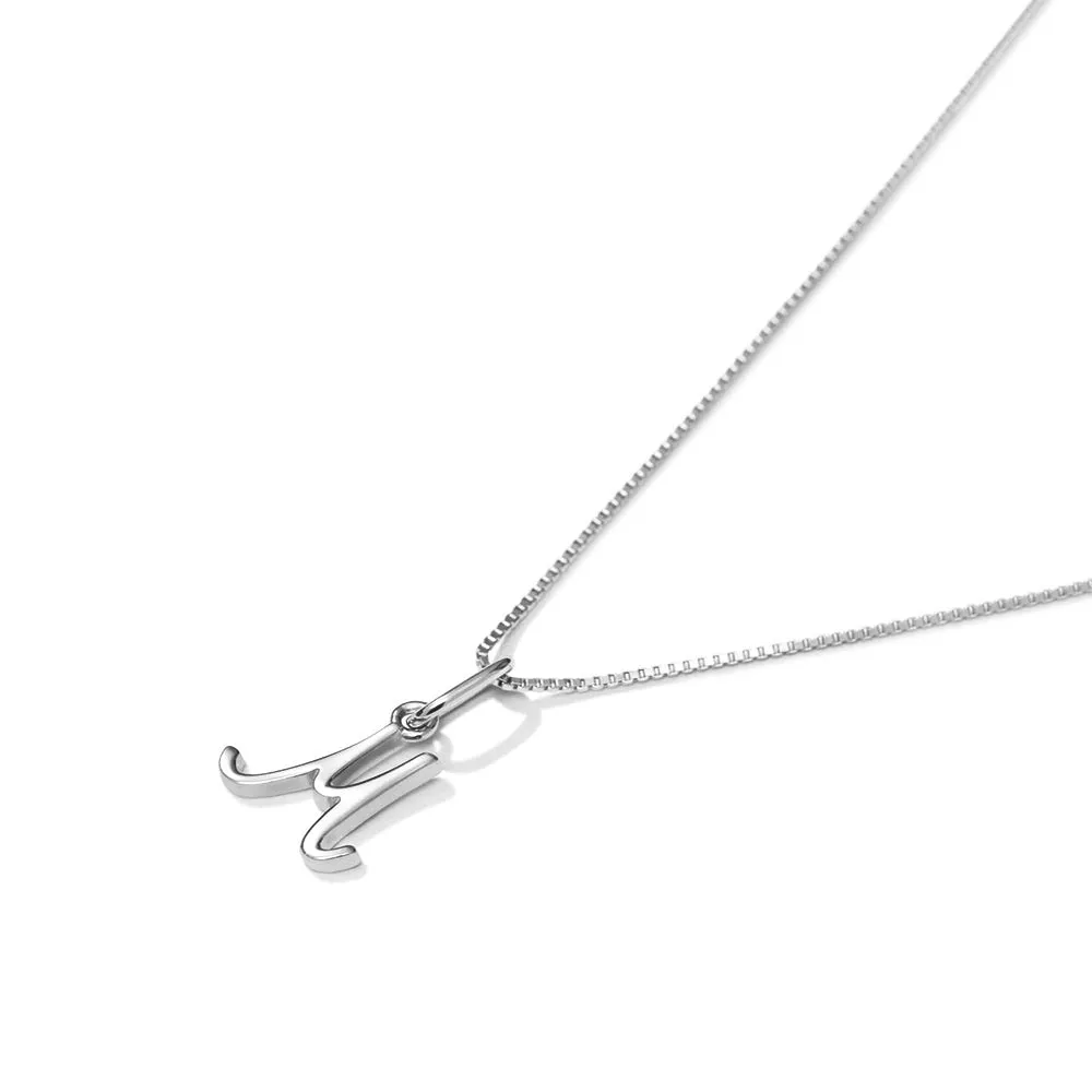 Simple Cursive Initial Charm sold by MSBLUE Jewelry product image thumbnail 5