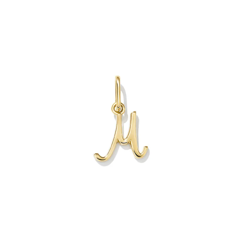 Simple Cursive Initial Charm sold by MSBLUE Jewelry