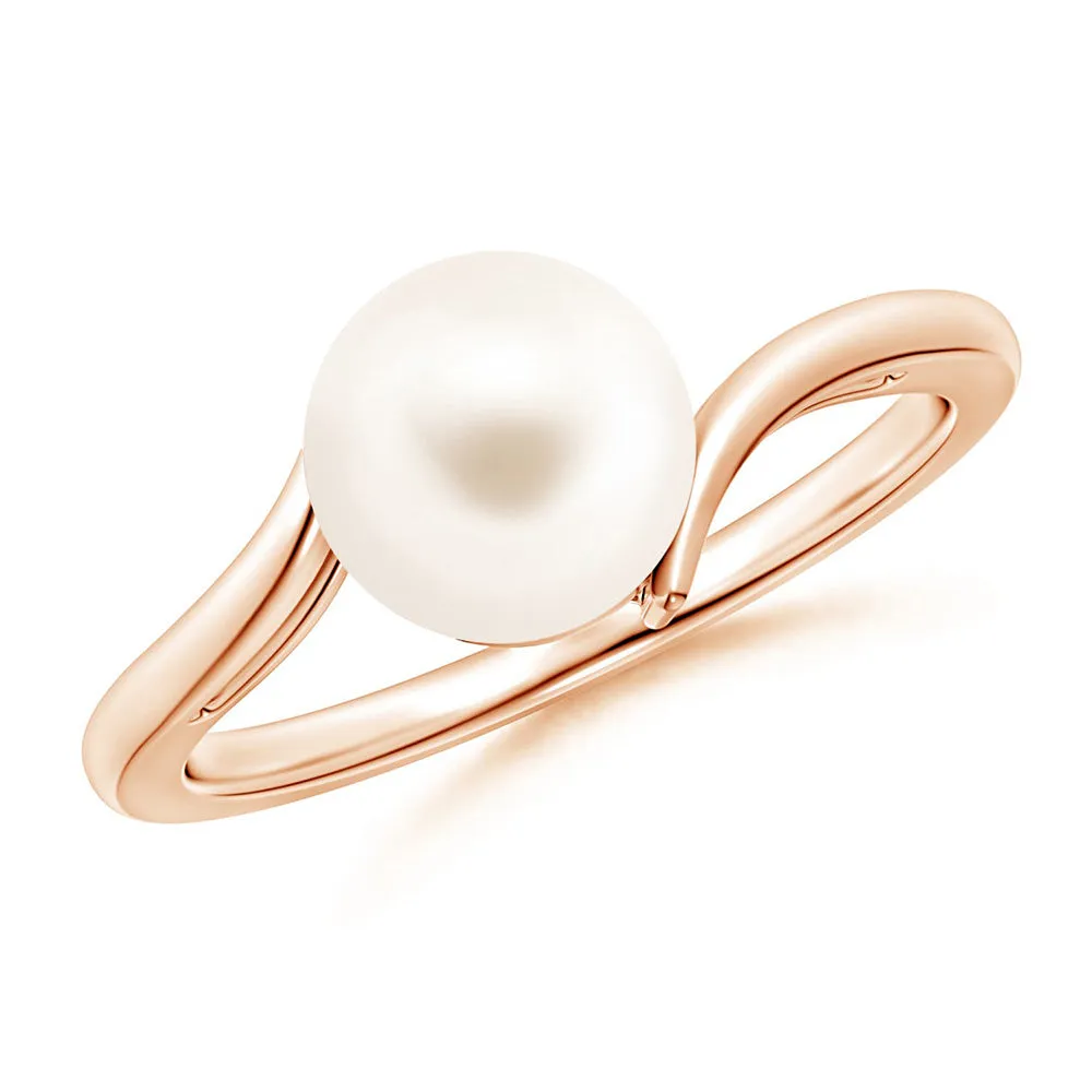 8mm Solitaire Freshwater Cultured Pearl Solitaire Wrap Ring sold by MSBLUE Jewelry product image thumbnail 3