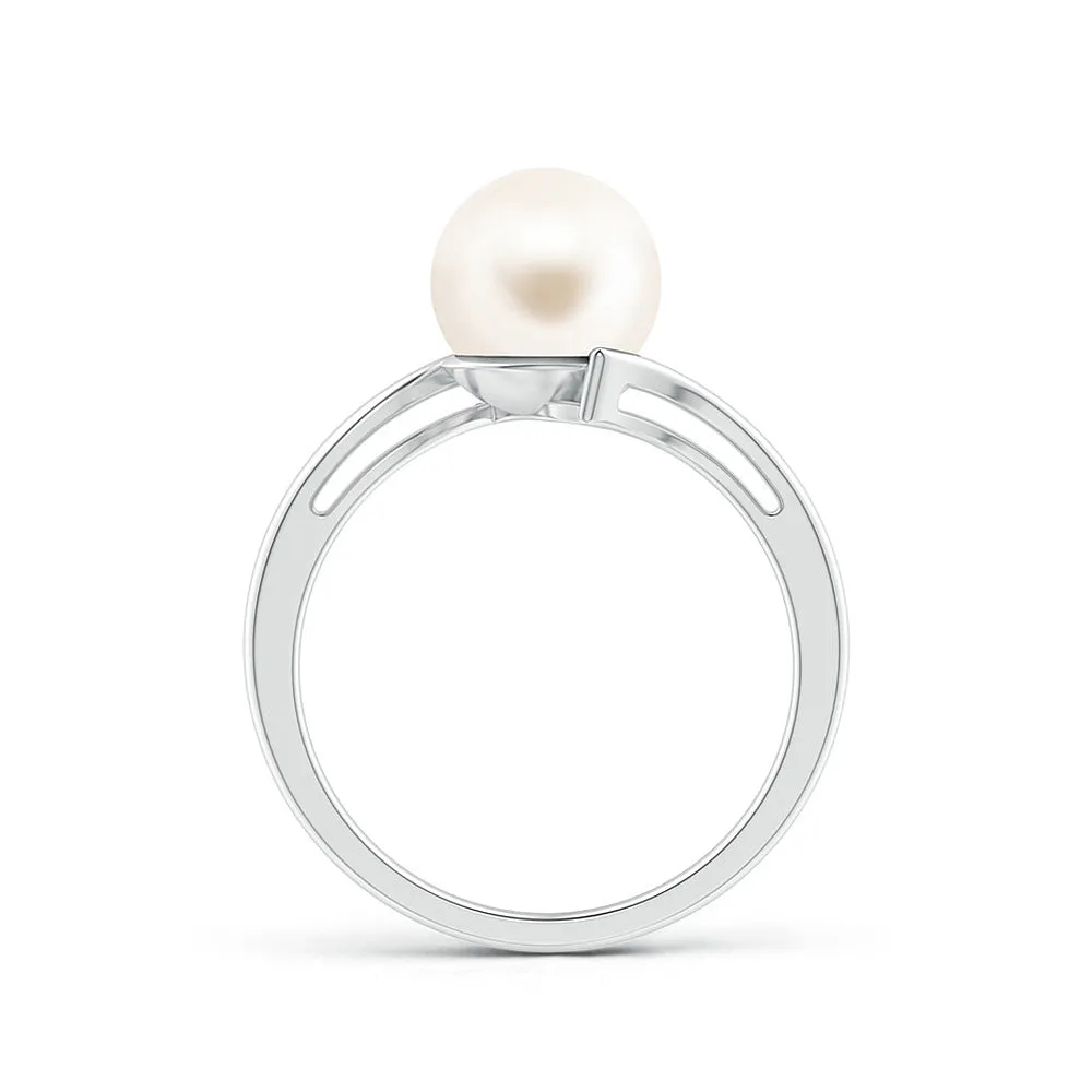 8mm Solitaire Freshwater Cultured Pearl Solitaire Wrap Ring sold by MSBLUE Jewelry product image thumbnail 4