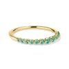 Graduated Lab Grown Emerald Gemstone Ring sold by MSBLUE Jewelry