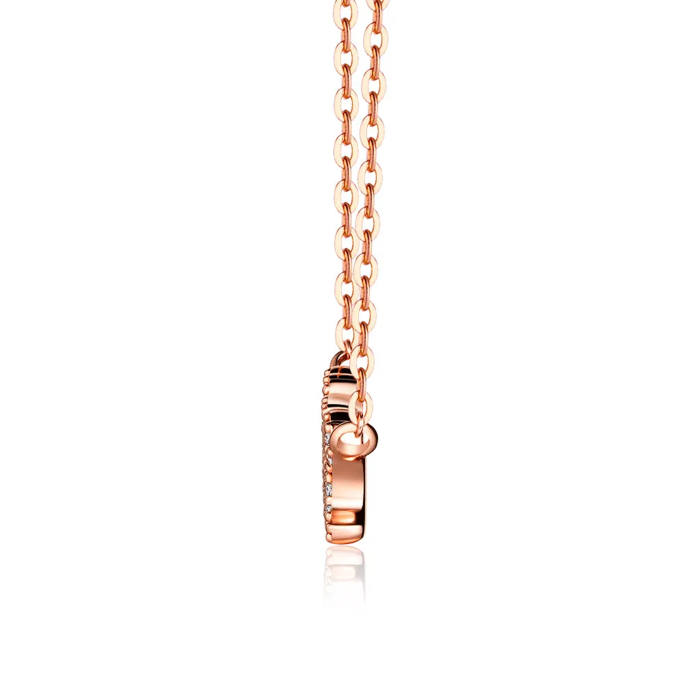"MAMA" Moissanite Pave Necklace Pendant sold by MSBLUE Jewelry product image thumbnail 3