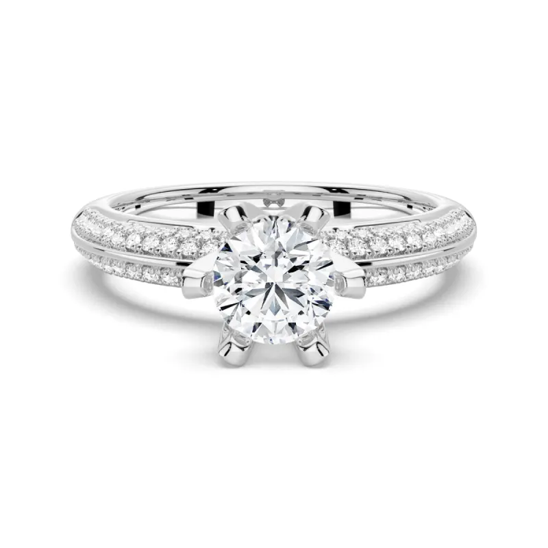1 CT. Round Cut Six-Prong Engagement Ring sold by MSBLUE Jewelry