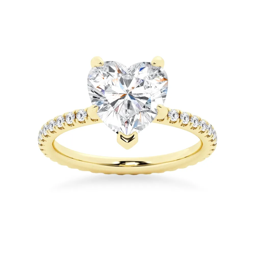 Heart Shaped Engagement Ring sold by MSBLUE Jewelry product image thumbnail 2