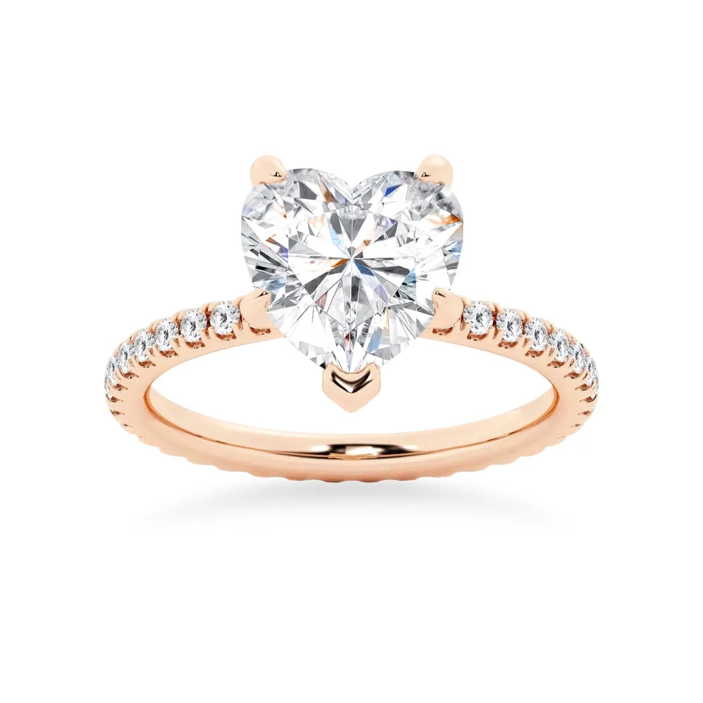Heart Shaped Engagement Ring sold by MSBLUE Jewelry product image thumbnail 3