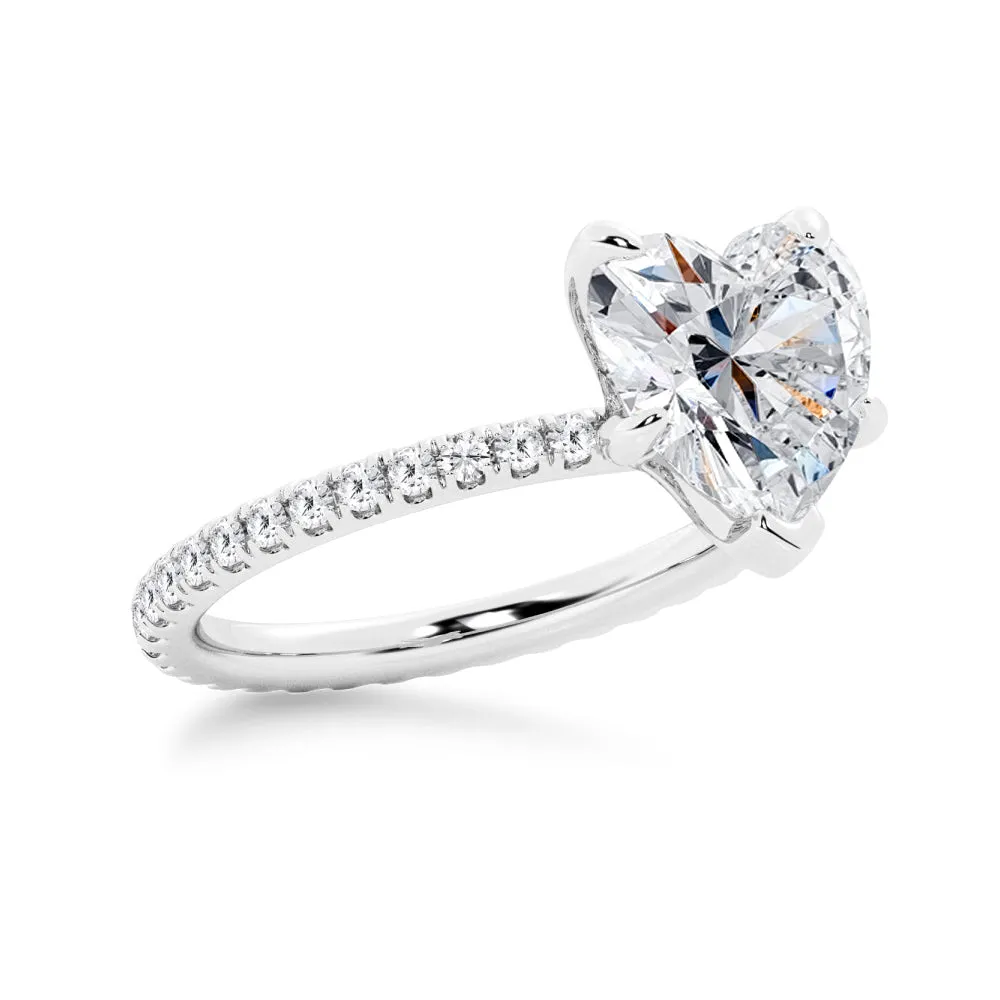 Heart Shaped Engagement Ring sold by MSBLUE Jewelry product image thumbnail 4