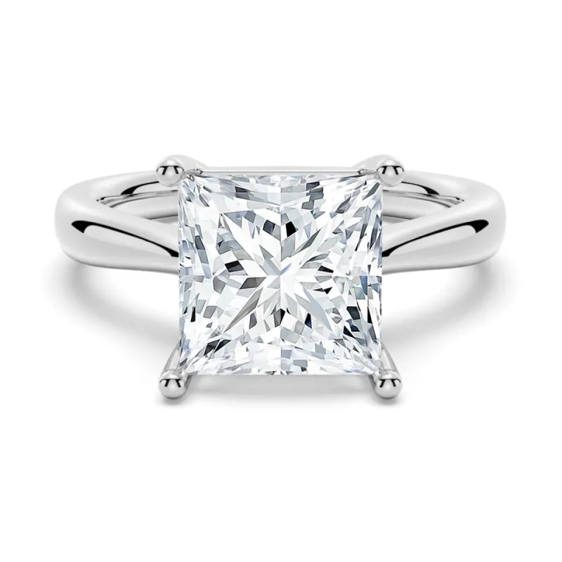 Classic Solitaire Princess Cut Engagement Ring sold by MSBLUE Jewelry