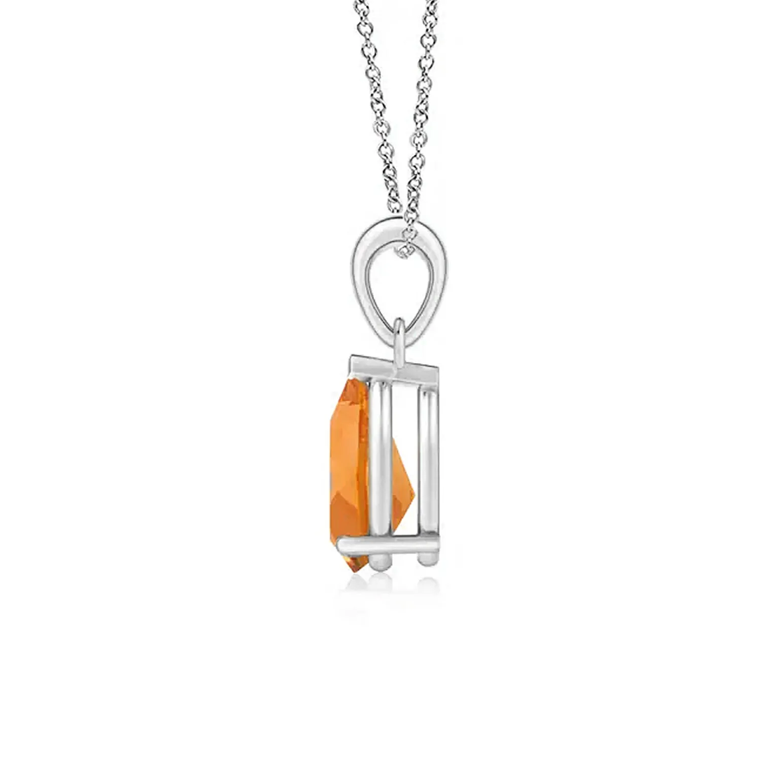 1 CT. Pear Shape Citrine Solitaire Pendant sold by MSBLUE Jewelry product image thumbnail 2