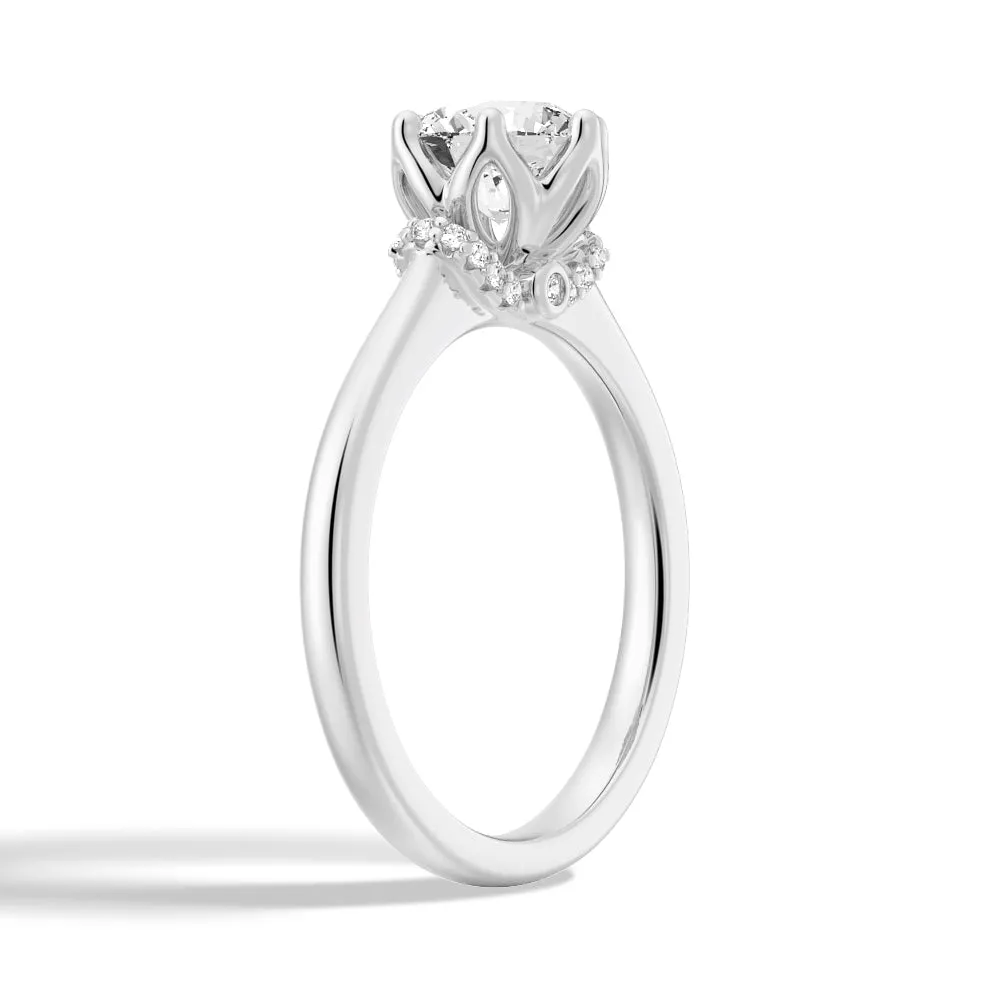 1 CT. Round Moissanite Engagement Ring sold by MSBLUE Jewelry product image thumbnail 2