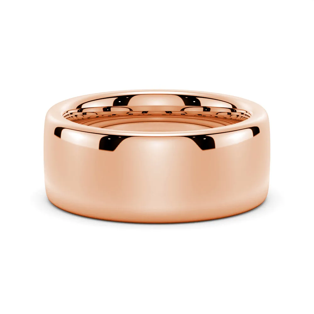 8mm Classic High Polished Flat Surface Men's Wedding Band sold by MSBLUE Jewelry product image thumbnail 3