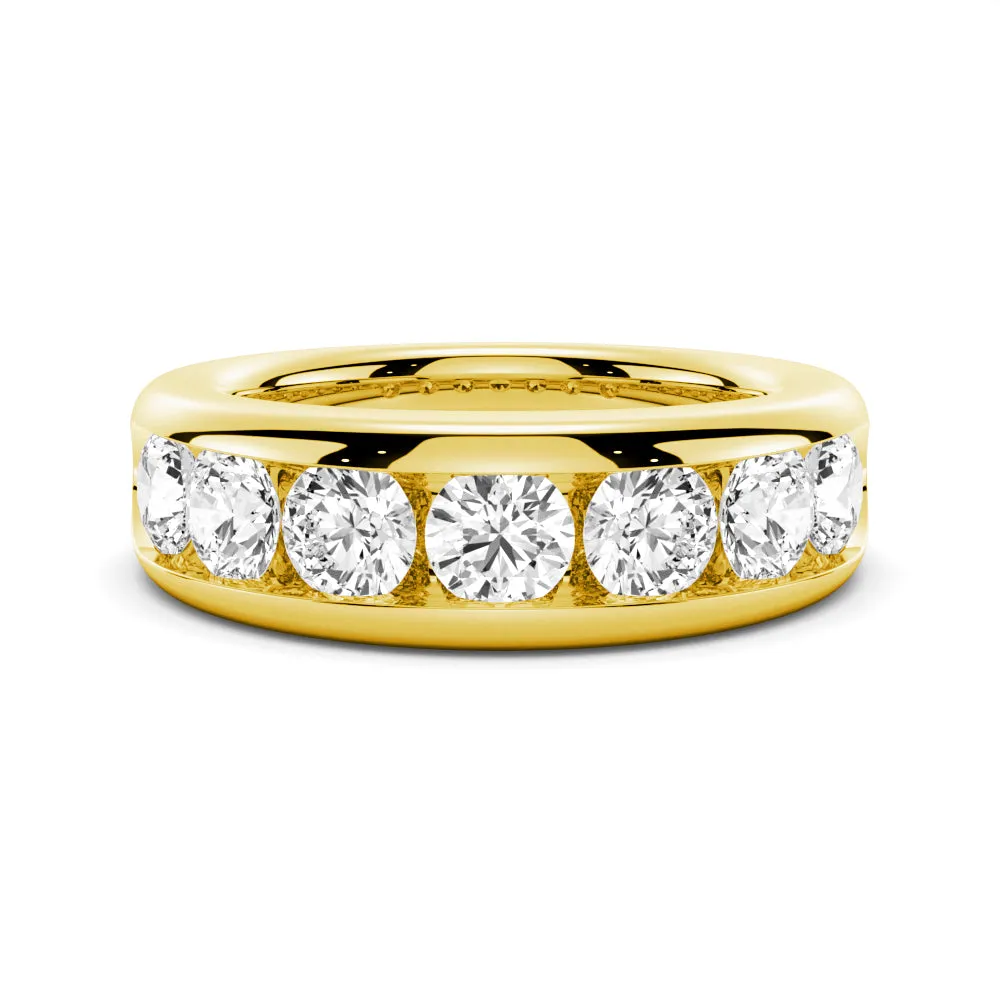 8mm Channel Set Moissanite Men's Wedding Band sold by MSBLUE Jewelry product image thumbnail 2