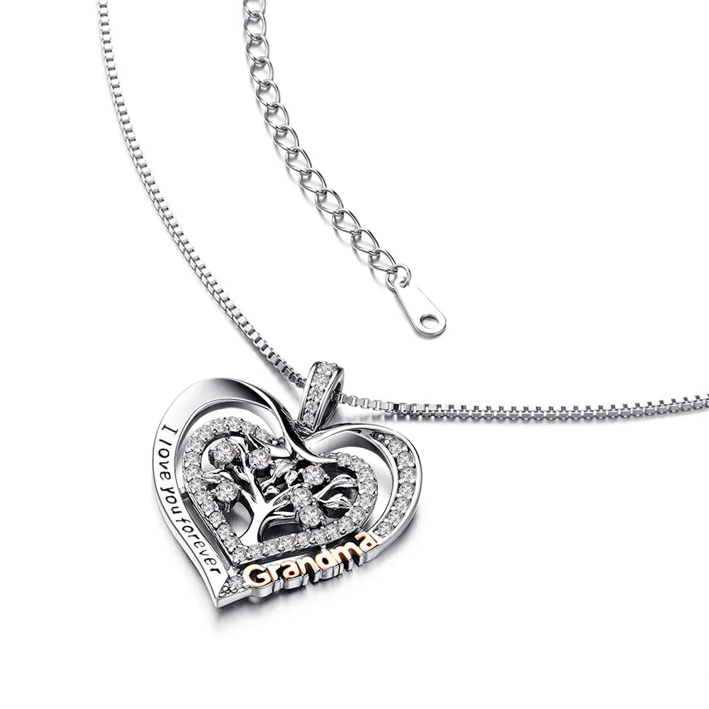 Heart of Life Family Tree Grandma Pendant sold by MSBLUE Jewelry product image thumbnail 2