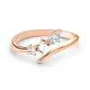 Mixed Cut Three Stone Lab Grown Diamond Promise Ring sold by MSBLUE Jewelry