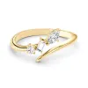 Mixed Cut Three Stone Lab Grown Diamond Promise Ring sold by MSBLUE Jewelry
