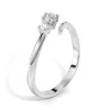 Mixed Cut Three Stone Lab Grown Diamond Promise Ring sold by MSBLUE Jewelry