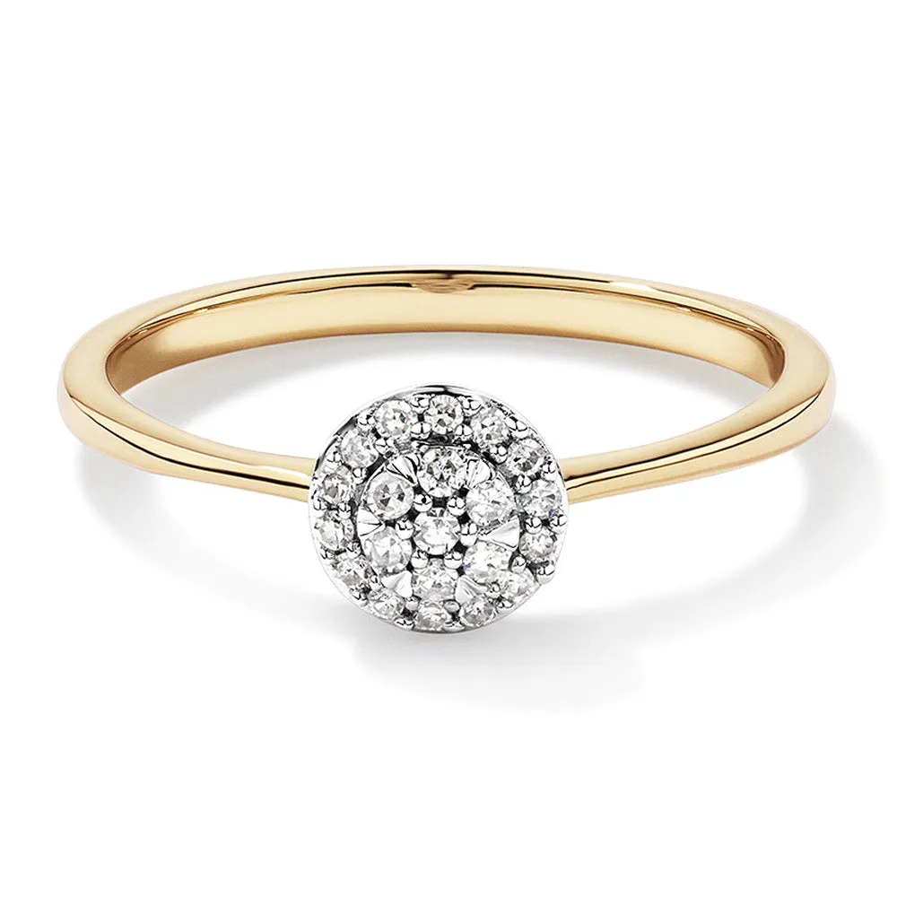 Round Cluster Lab Grown Diamond Promise Ring sold by MSBLUE Jewelry product image thumbnail 2