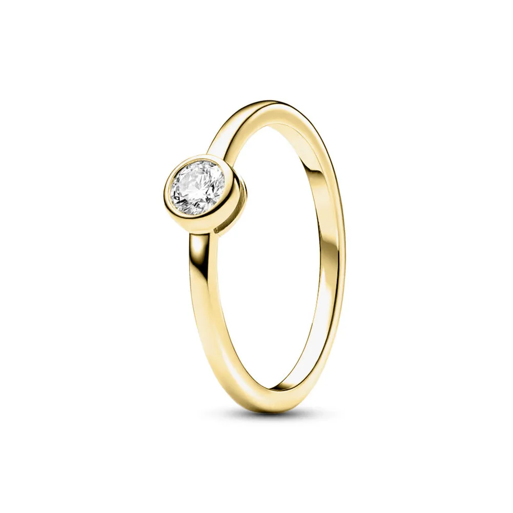 Petite Lab Grown Diamond Bezel Promise Ring sold by MSBLUE Jewelry product image thumbnail 5