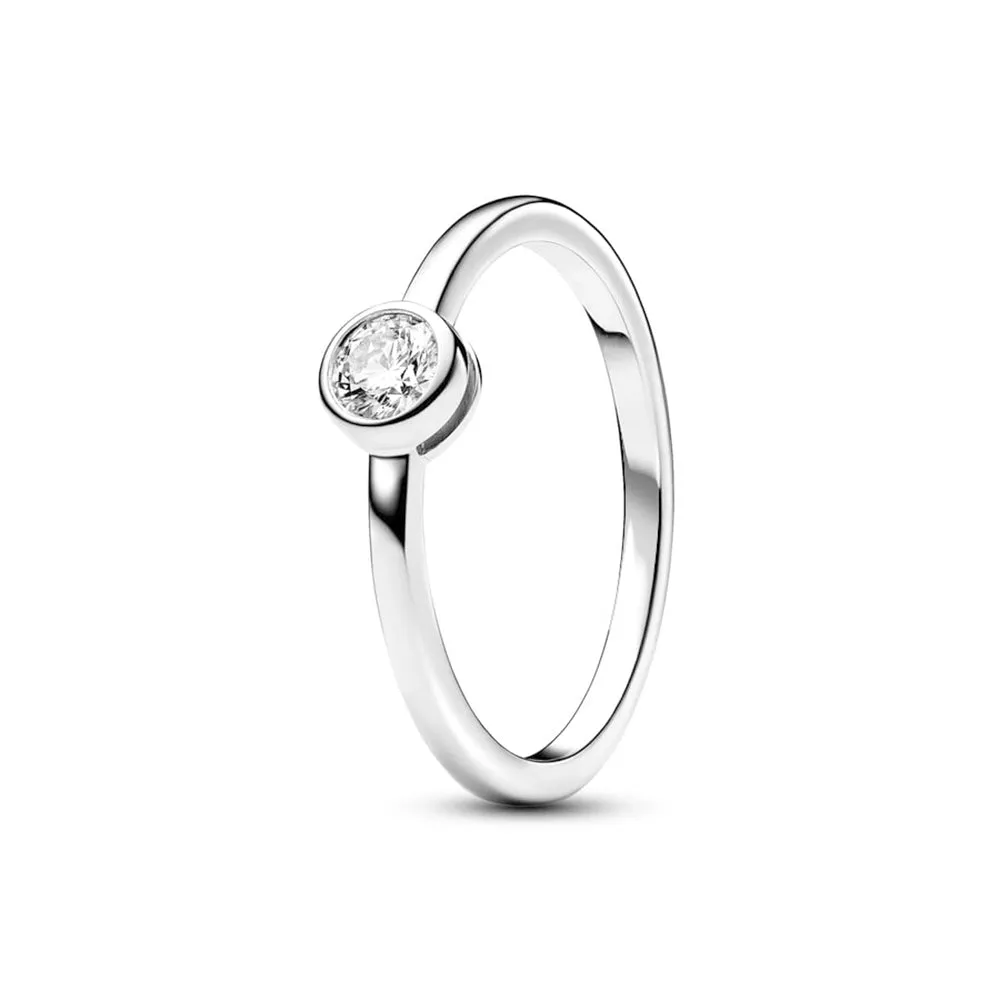 Petite Lab Grown Diamond Bezel Promise Ring sold by MSBLUE Jewelry product image thumbnail 4
