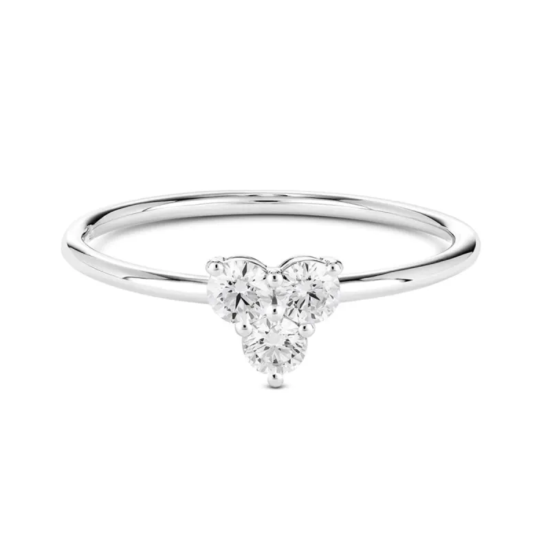 Mini Trio Lab Grown Diamond Promise Ring sold by MSBLUE Jewelry