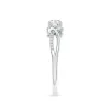 Three Stone Lab Grown Diamond Twisted Band Promise Ring sold by MSBLUE Jewelry