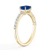 Lab Grown Sapphire and Diamond Promise Ring sold by MSBLUE Jewelry
