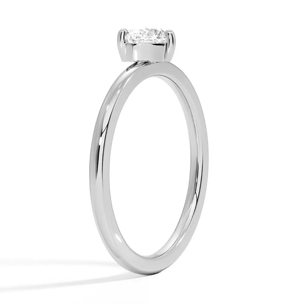 Petite Heart Shaped Lab Grown Diamond Promise Ring sold by MSBLUE Jewelry product image thumbnail 4