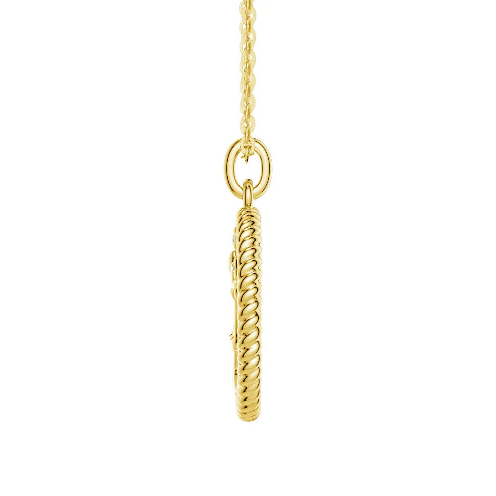 Libra Constellation Lab Grown Diamond Birthstone Pendant Necklace sold by MSBLUE Jewelry product image thumbnail 3