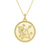 Sagittarius Constellation Lab Grown Diamond Birthstone Pendant Necklace sold by MSBLUE Jewelry