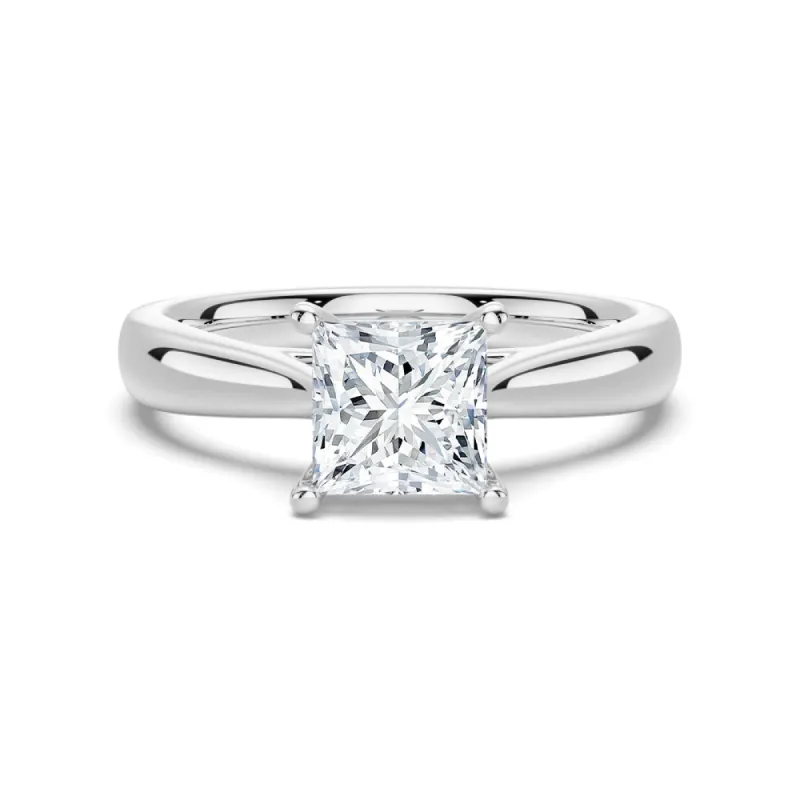1.5 CT. Princess Cut Solitaire Engagement Ring sold by MSBLUE Jewelry
