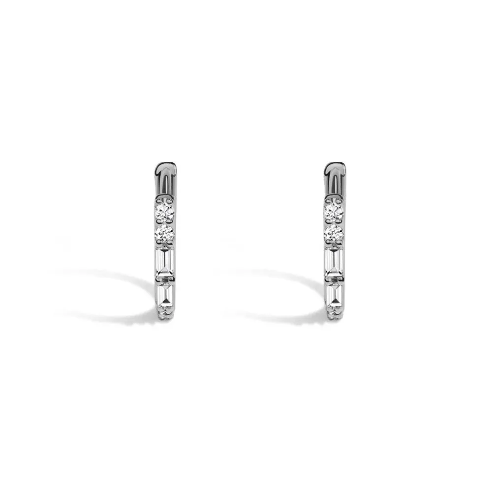 Eternal Radiance Hoop Lab Grown Diamond Earrings sold by MSBLUE Jewelry product image thumbnail 2