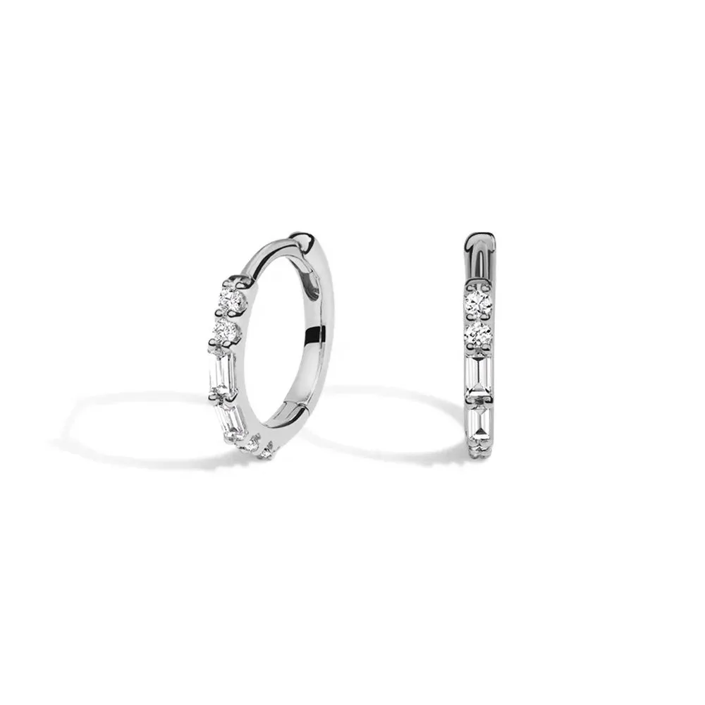 Eternal Radiance Hoop Lab Grown Diamond Earrings sold by MSBLUE Jewelry