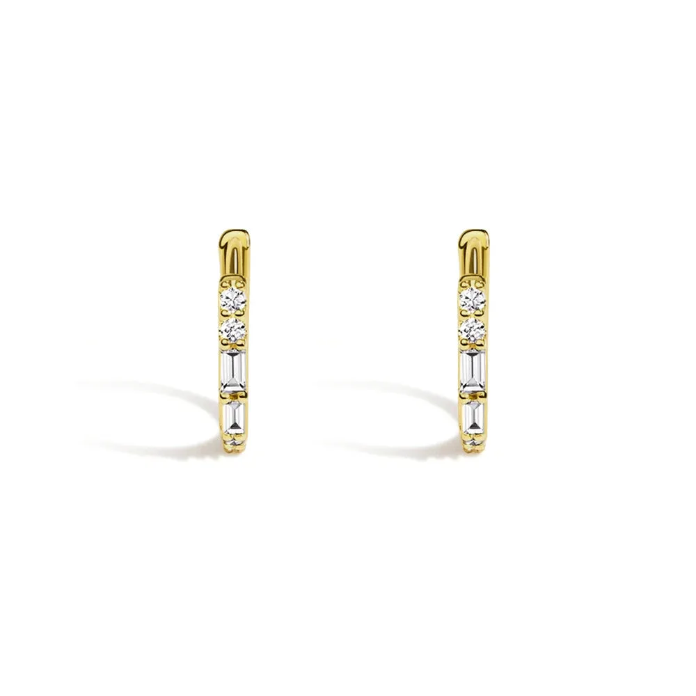 Eternal Radiance Hoop Lab Grown Diamond Earrings sold by MSBLUE Jewelry product image thumbnail 5