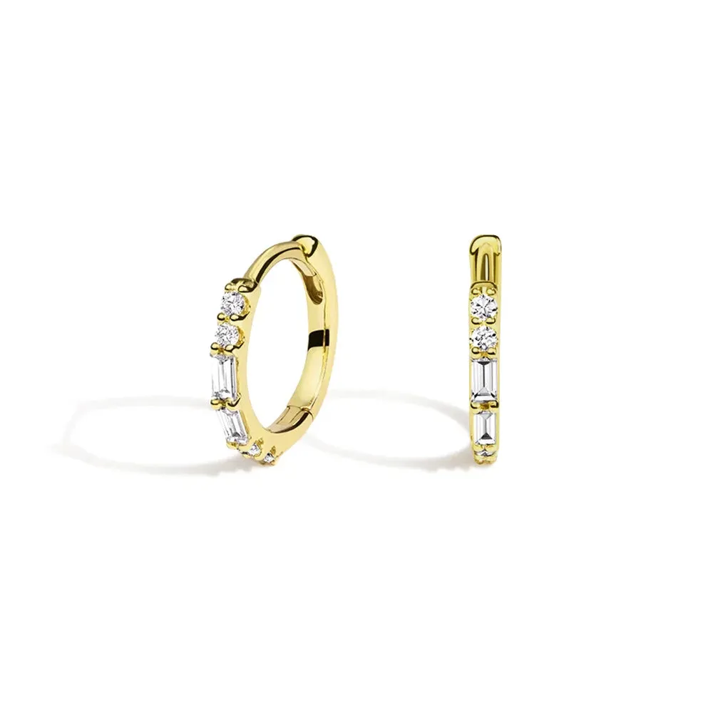 Eternal Radiance Hoop Lab Grown Diamond Earrings sold by MSBLUE Jewelry product image thumbnail 4