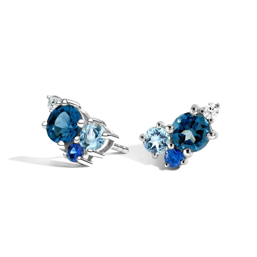 Ocean Breeze Cluster Earrings sold by MSBLUE Jewelry product image thumbnail 2