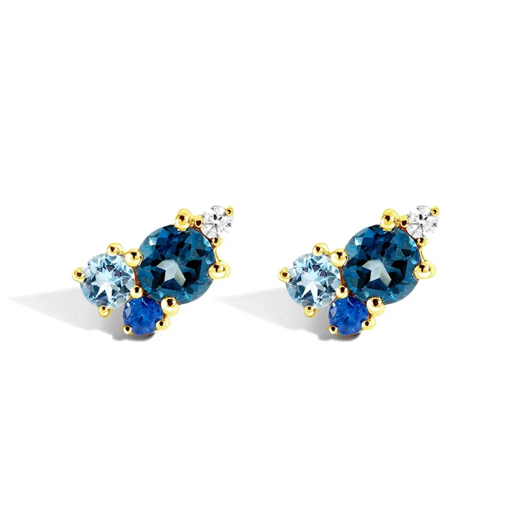 Ocean Breeze Cluster Earrings sold by MSBLUE Jewelry product image thumbnail 4