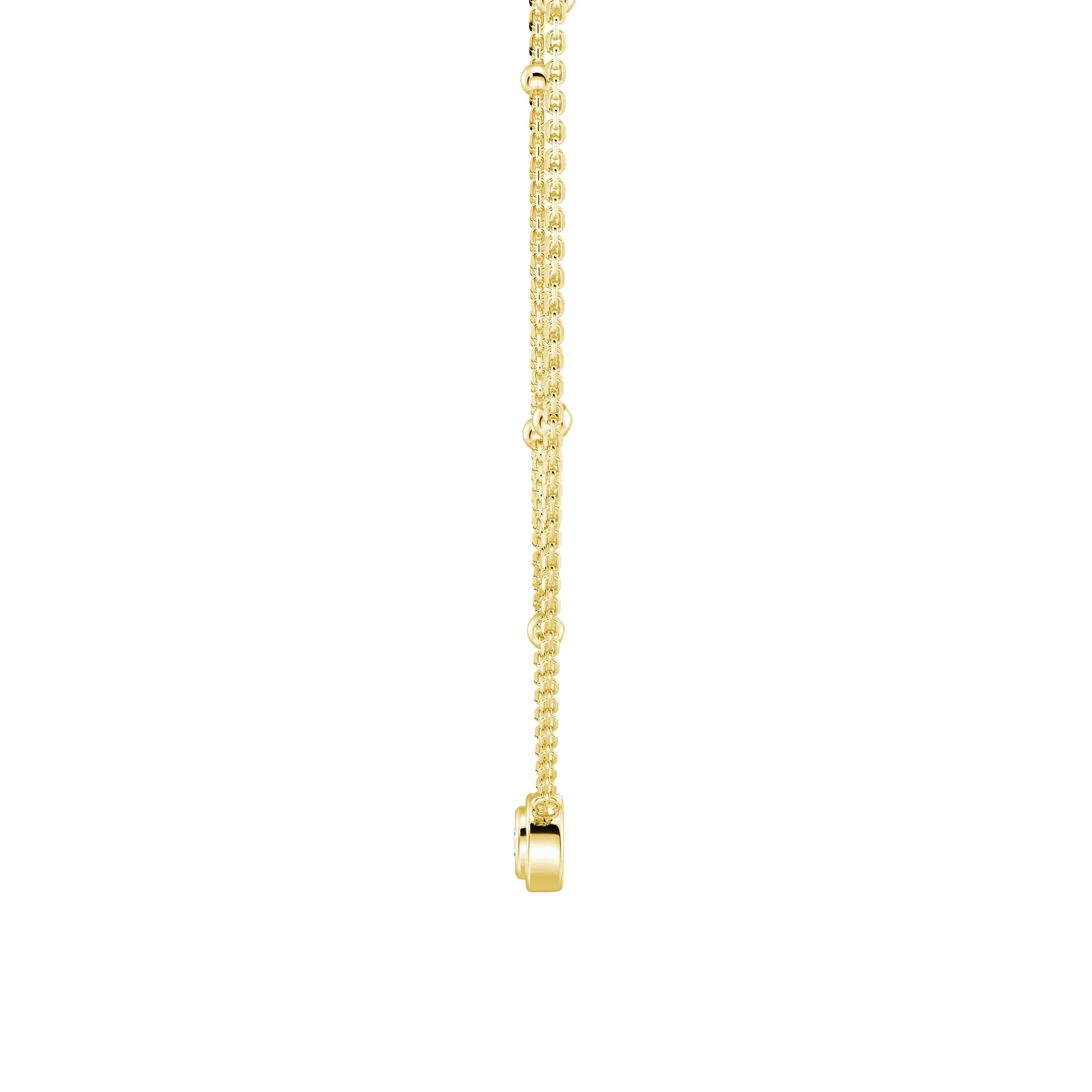 Layered Round Lab Grown Diamond Necklace sold by MSBLUE Jewelry product image thumbnail 4