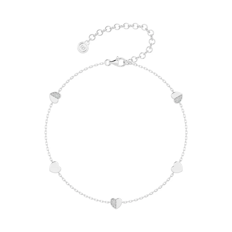 Heartfelt Bond Charm Bracelet sold by MSBLUE Jewelry