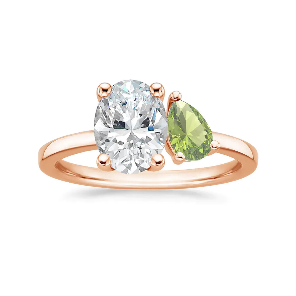 Personalized Toi et Moi August Promise Ring sold by MSBLUE Jewelry product image thumbnail 5