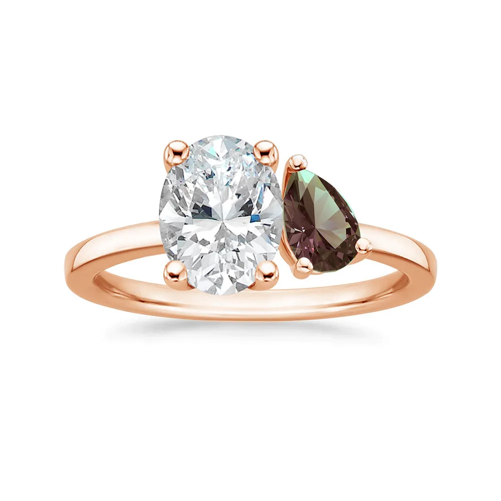 Personalized Toi et Moi June Promise Ring sold by MSBLUE Jewelry product image thumbnail 5