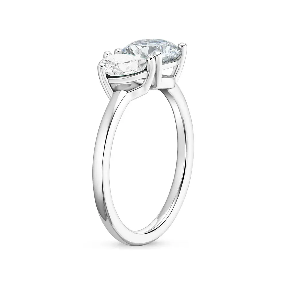 Personalized Toi et Moi April Promise Ring sold by MSBLUE Jewelry product image thumbnail 4