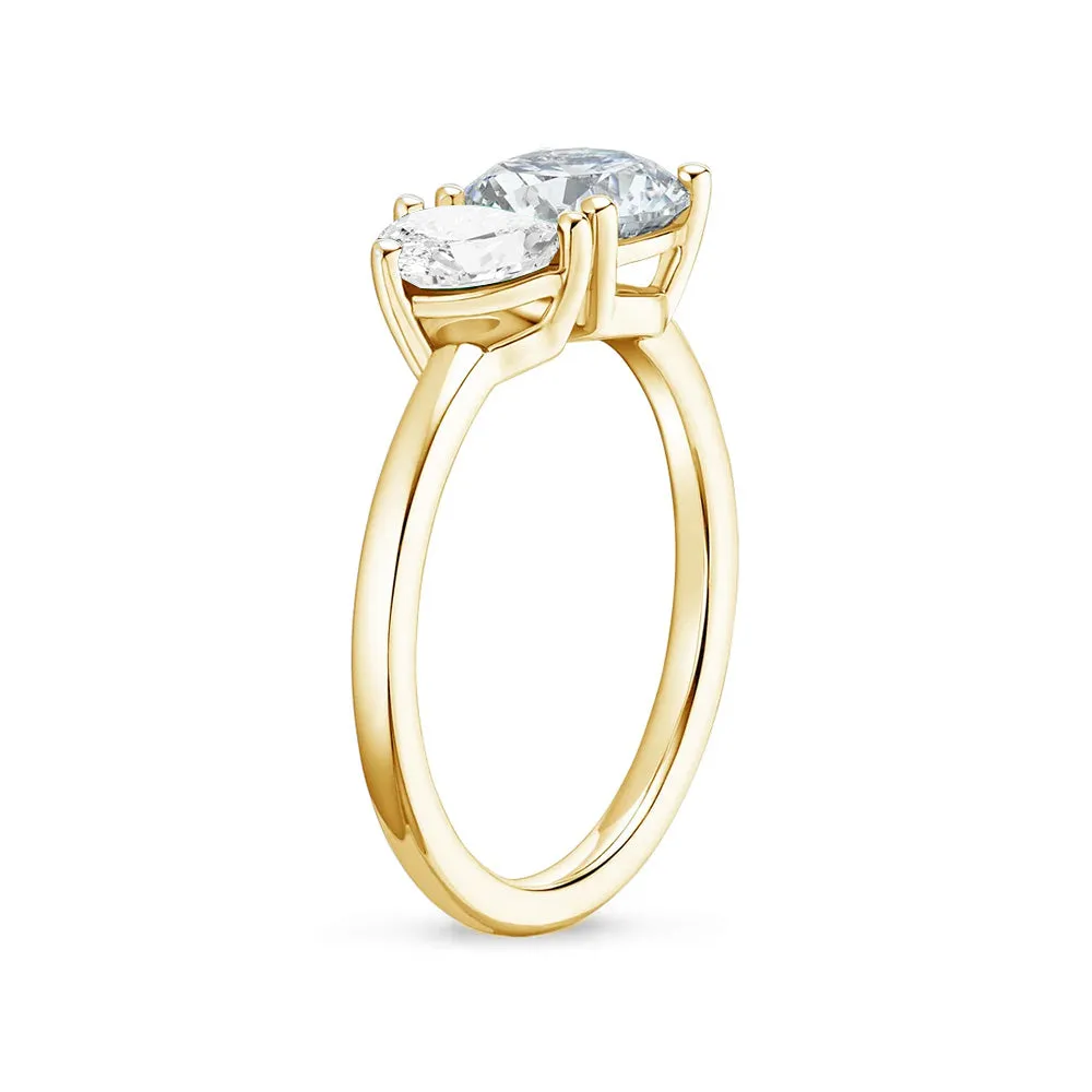 Personalized Toi et Moi April Promise Ring sold by MSBLUE Jewelry product image thumbnail 3