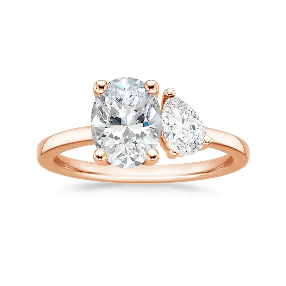 Personalized Toi et Moi April Promise Ring sold by MSBLUE Jewelry product image thumbnail 5