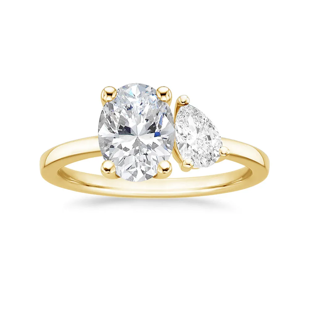 Personalized Toi et Moi April Promise Ring sold by MSBLUE Jewelry product image thumbnail 2