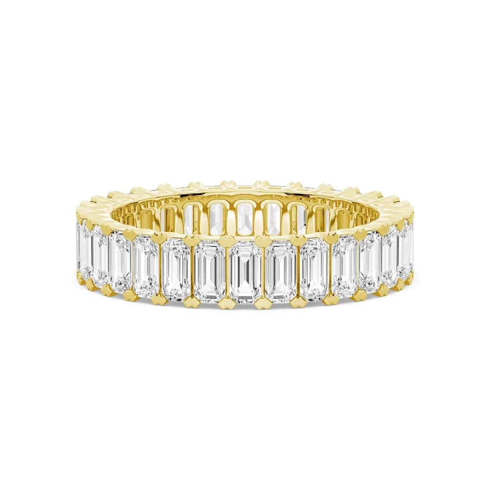 4.6ctw. Emerald Cut Moissanite Eternity Band sold by MSBLUE Jewelry product image thumbnail 2
