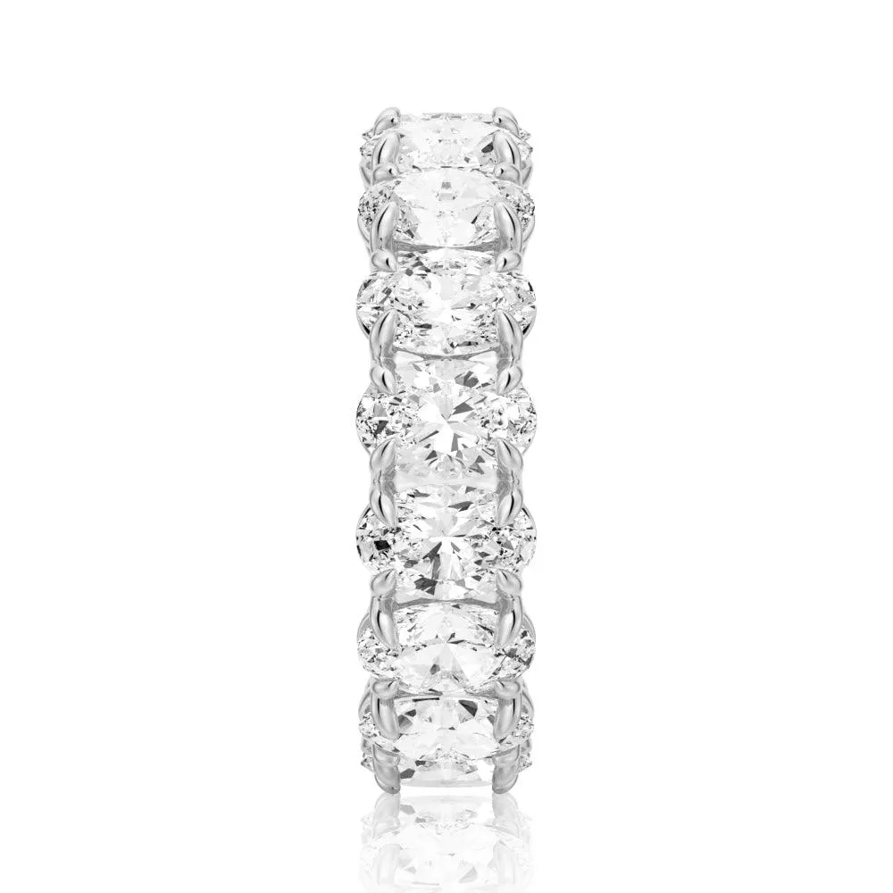 9 CT. Moissanite Oval Cut Eternity Band sold by MSBLUE Jewelry product image thumbnail 5