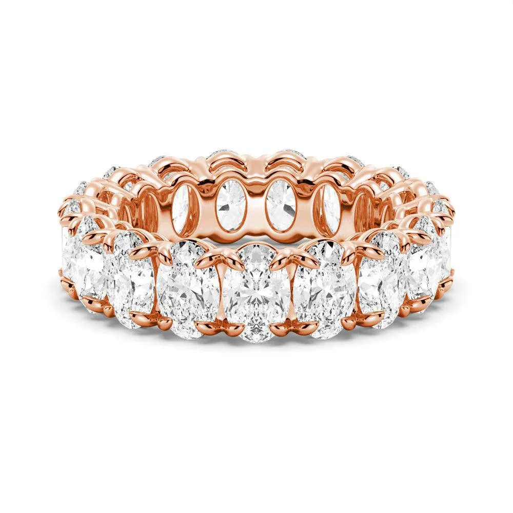 9 CT. Moissanite Oval Cut Eternity Band sold by MSBLUE Jewelry product image thumbnail 3